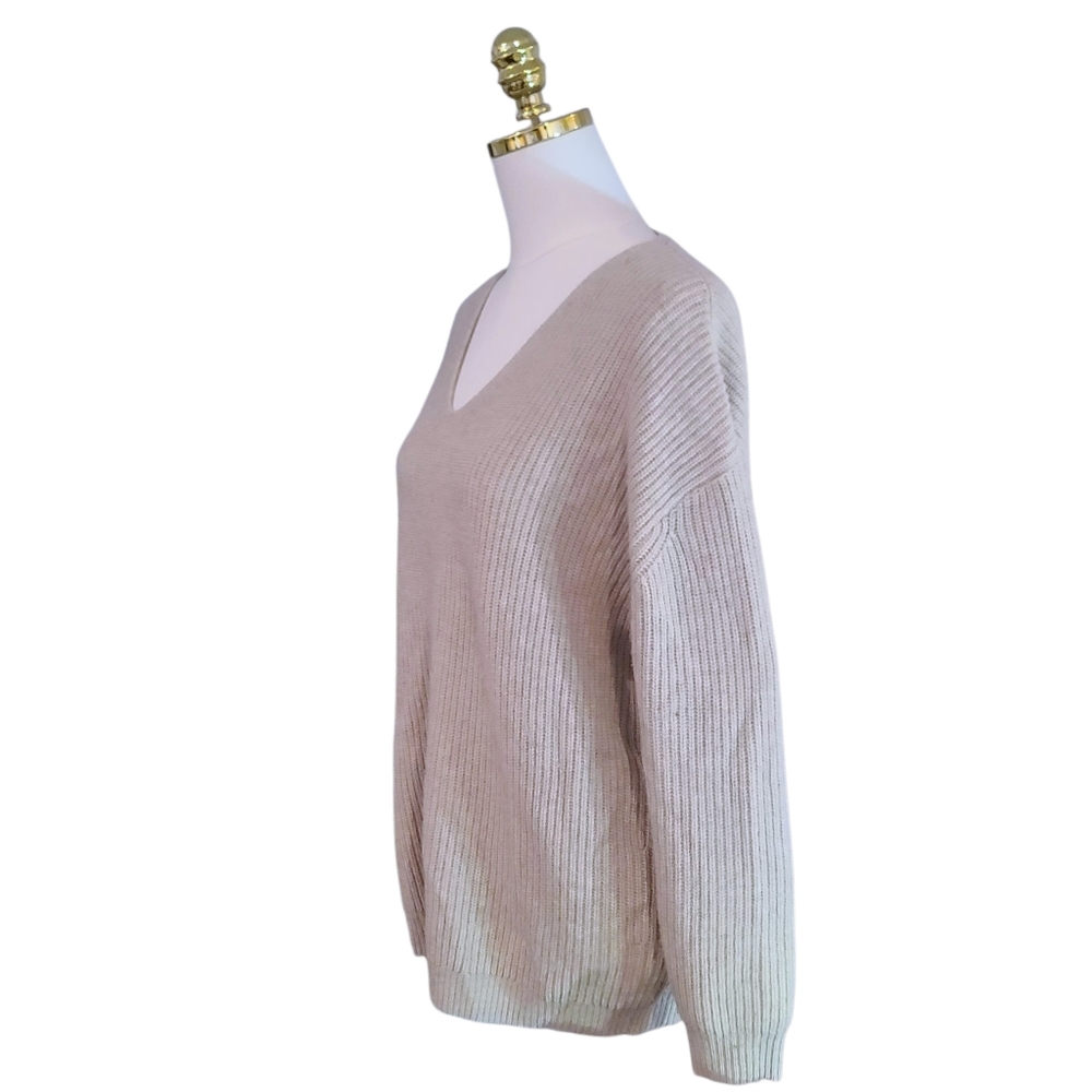 Jenni Kayne Wool Cashmere Cabin Sweater in Oatmeal Size S - Picture 3 of 7